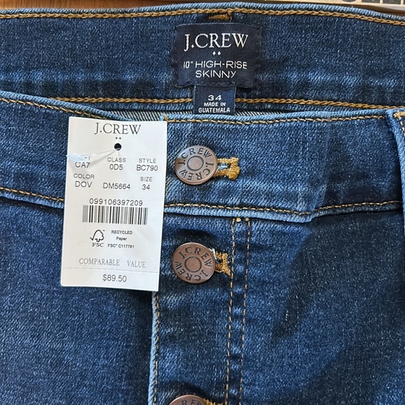 J Crew Blue Jeans - Picture 2 of 5